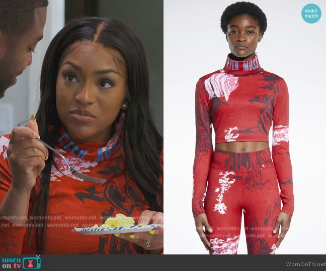 Reebok by Pyer Long Sleeve T-shirt worn by Drew Sidora on The Real Housewives of Atlanta