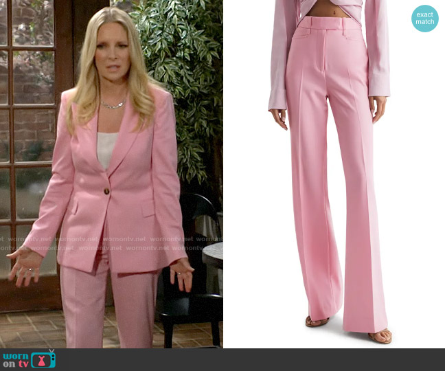 Reiss Blair Trousers in Pink worn by Christine Blair Williams (Lauralee Bell) on The Young and the Restless