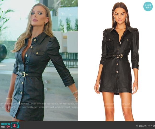 Retrofete Lema Mini Shirt Dress worn by Nicole Young on Selling Sunset