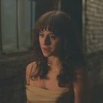 Riley’s yellow lace-up corset top on Good Trouble