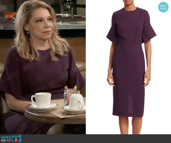 Roland Mouret Bancroft Dress worn by Liesl Obrecht (Kathleen Gati) on General Hospital