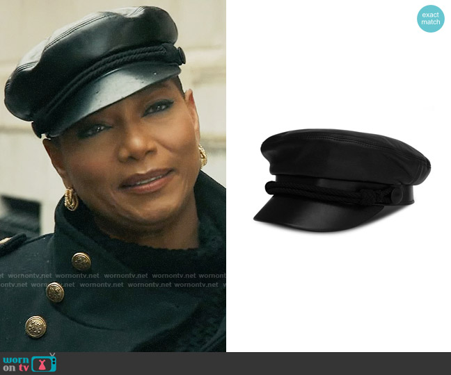 Saint Laurent Embellished Baker-boy Cap worn by Robyn McCall (Queen Latifah) on The Equalizer