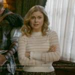 Sam’s herringbone striped sweater on Ghosts