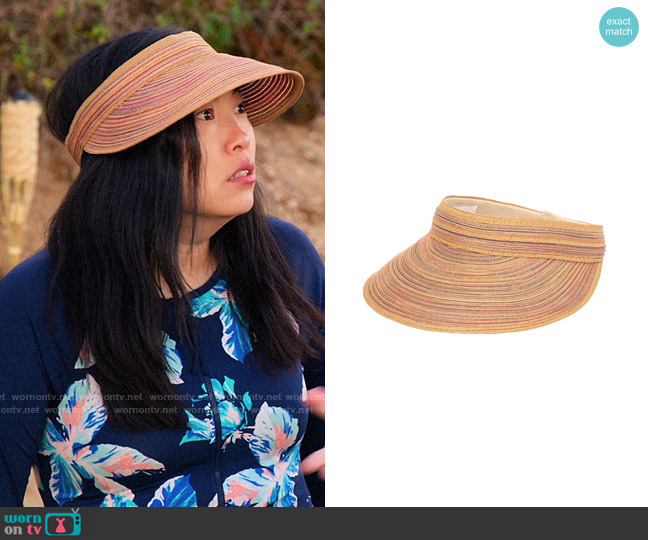 Nora’s visor on Awkwafina is Nora From Queens