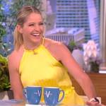 Sara’s yellow halter neck dress on The View