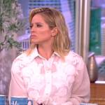 Sara’s white floral blouse on The View