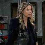 Sasha’s navy blazer on General Hospital