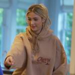 Scarlett’s beige Cherry hoodie on The Family Stallone