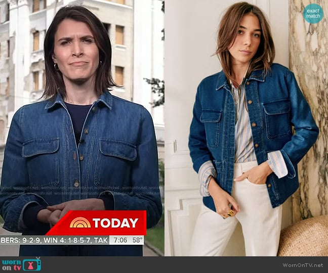 WornOnTV Molly Hunter s denim jacket on Today Molly Hunter