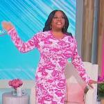 Sherri’s pink floral print dress on Sherri