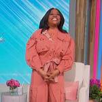 Sherri’s pink utility jumpsuit on Sherri