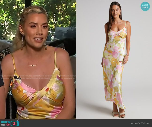 Showpo Brianne Midi Dress worn by Heather El Moussa on Access Hollywood