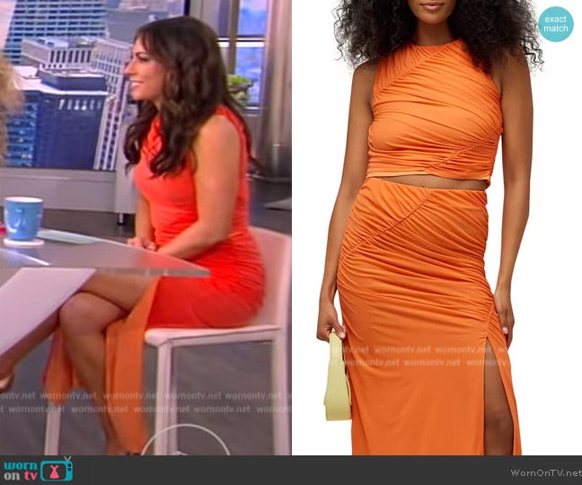 Simon Miller Loop Ruched Top worn by Alyssa Farah Griffin on The View