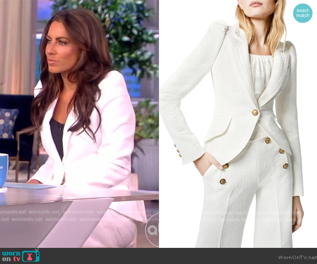 WornOnTV: Alyssa’s white puff sleeve blazer on The View | Alyssa Farah ...