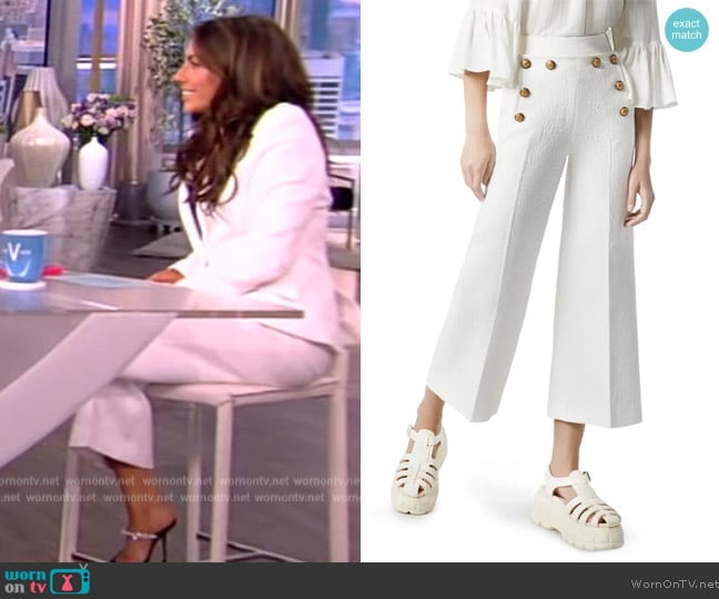 WornOnTV: Alyssa’s white puff sleeve blazer on The View | Alyssa Farah ...