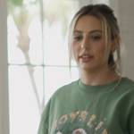 Sophia’s green Boys Lie sweatshirt on The Family Stallone