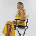 Sophia’s yellow confessional dress on The Family Stallone