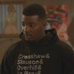 Spencer’s black Crenshaw embellished hoodie on All American