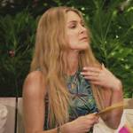 Leah’s blue starfish print mesh dress on The Real Housewives Ultimate Girls Trip