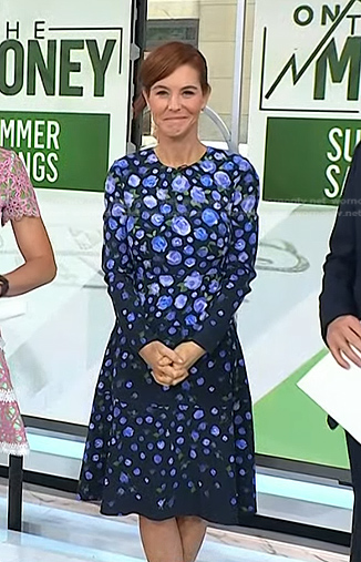 Stephanie Ruhle’s blue floral dress on Today