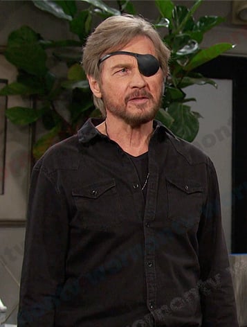 Steve's black western shirt on Days of our Lives