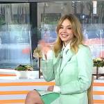 Sydney Sweeney’s green blazer and skirt on Today