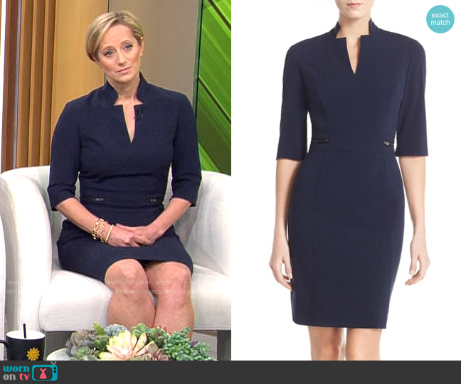 Tahari Sheath Dress worn by Lisa Damour on CBS Mornings