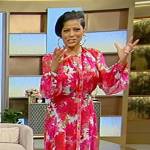 Tamron’s floral print midi dress on Tamron Hall Show