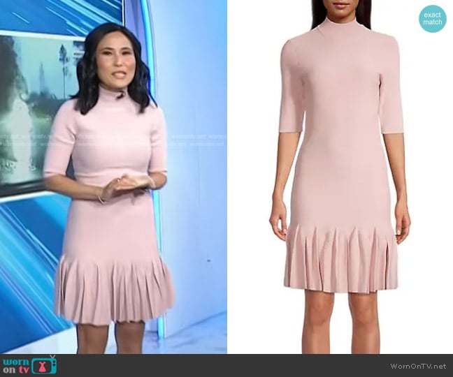 WornOnTV: Vicky’s pink pleated hem dress on Today | Vicky Nguyen ...