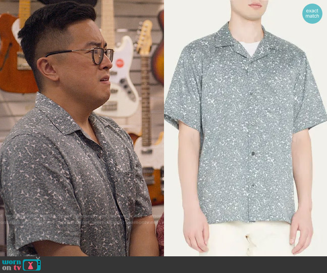 Edmund’s green floral shirt on Awkwafina is Nora From Queens