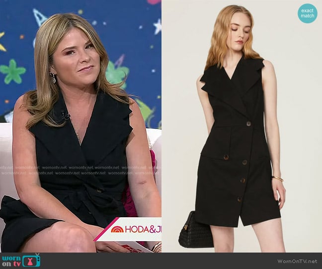 Toccin x RTR Trench Wrap Dress worn by Jenna Bush Hager on Today