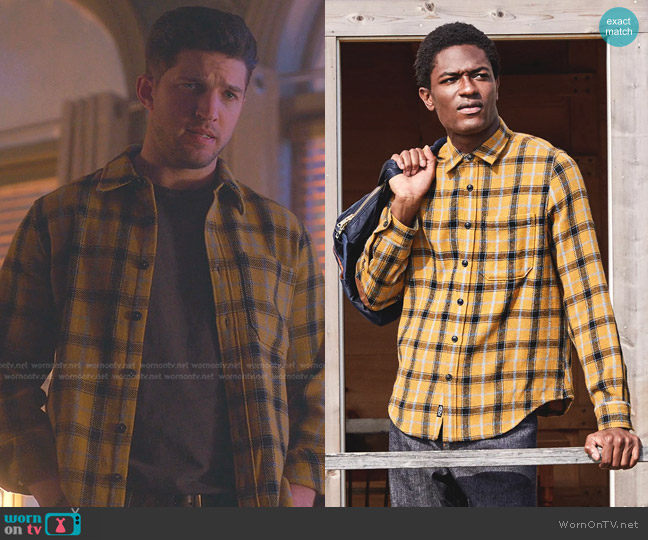 Todd Snyder Guide Shirt in Mustard Multi Check worn by Joaquin Peréz (Bryan Craig) on Good Trouble