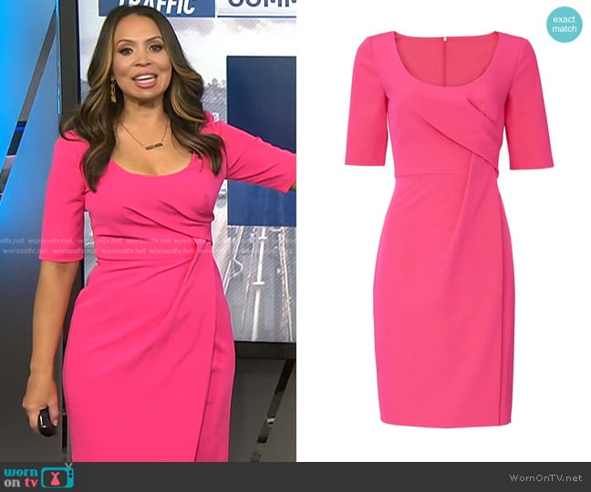 WornOnTV: Adelle’s pink scoop neck dress on Today | Adelle Caballero ...
