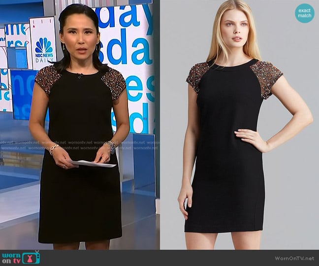 Trina Turk Nettle Dress worn by Vicky Nguyen on NBC News Daily