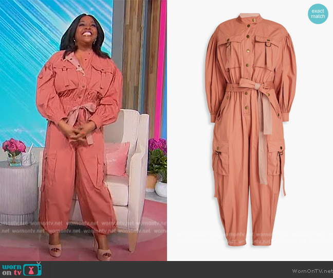 WornOnTV: Sherri’s pink utility jumpsuit on Sherri | Sherri Shepherd ...