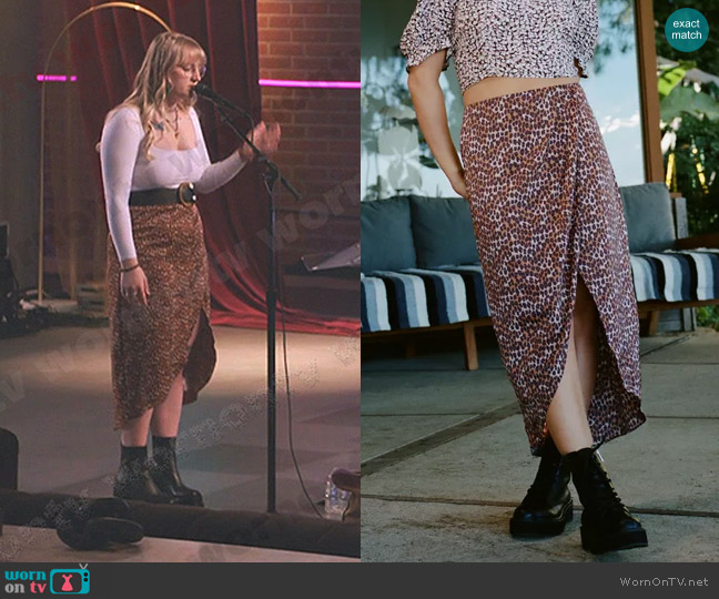 Urban Outfitters Kelly Tulip Wrap Skirt worn by Kylee Dayne on The Voice