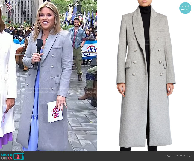 Veronica Beard Helmond Dickey Coat worn by Jenna Bush Hager on Today