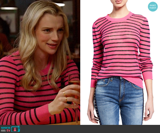 Veronica Beard Dean Striped Sweater worn by Sylvie Brett (Kara Killmer) on Chicago Fire