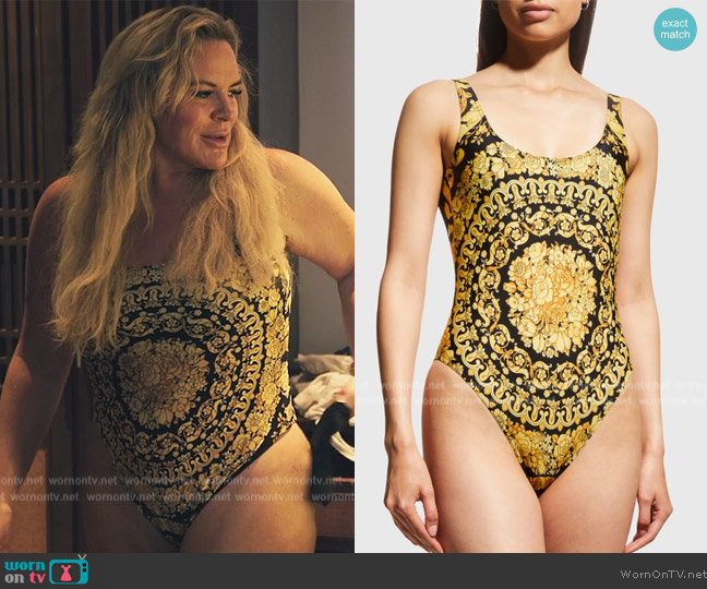 Versace Barocco One-Piece Swimsuit worn by  on The Real Housewives Ultimate Girls Trip