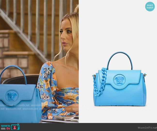 Versace La Medusa Handbag worn by Emma Hernan on Selling Sunset