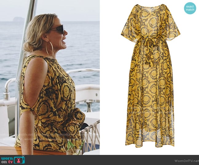 Versace Baroque silk beach dress worn by  on The Real Housewives Ultimate Girls Trip