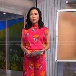 Vicky’s pink floral jumpsuit on NBC News Daily