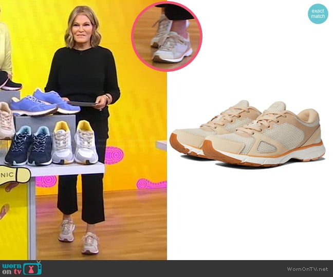 Vionic Tokyo Sneaker in Cream worn by Tory Johnson on Good Morning America