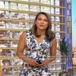 Ginger’s white floral print mini dress on Good Morning America