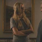 Willa’s houndstooth print minidress on Succession