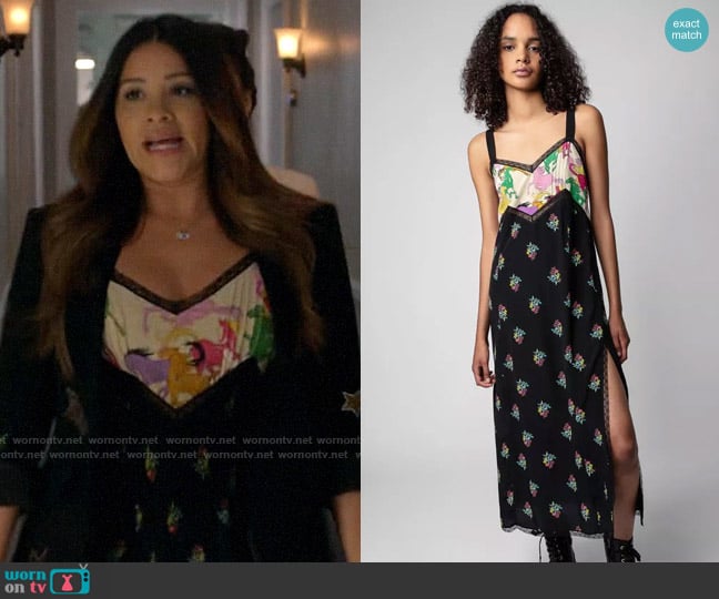 Zadig and Voltaire Radila Dress worn by Sam (Hannah Simone) on Not Dead Yet