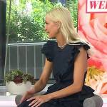 Zanna Roberts’ navy ruffle dress on Today