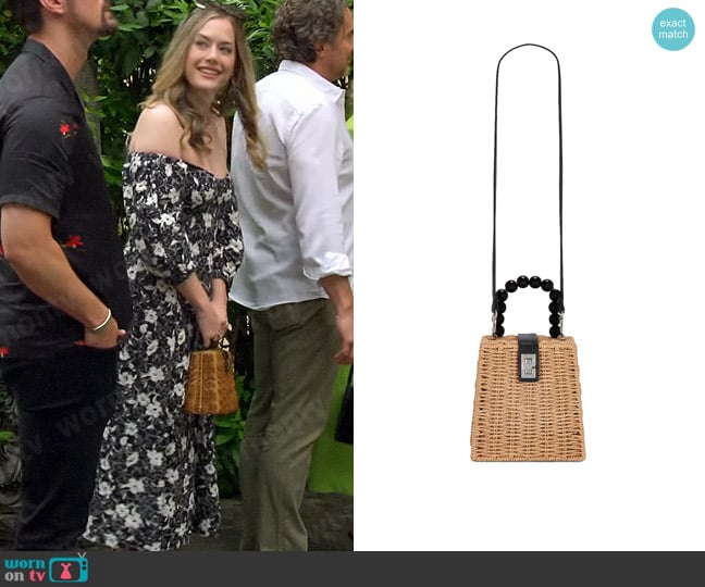 8 Other Reasons Straw Bag worn by Hope Logan (Annika Noelle) on The Bold and the Beautiful