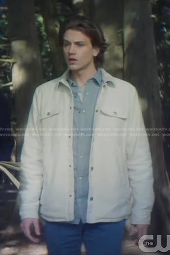 Ace’s white jacket on Nancy Drew