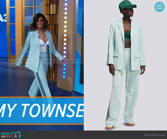 Adidas Original x Ivy Park Suit Jacket and Pants worn by Tammy Townsend on Good Morning America